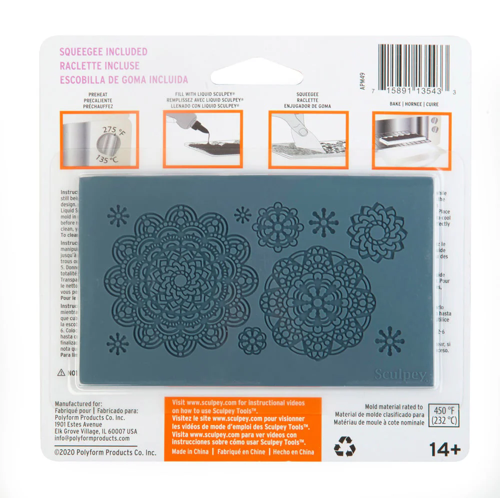 Sculpey Tools™ Oven-Safe Molds:  Mandala - Image 2