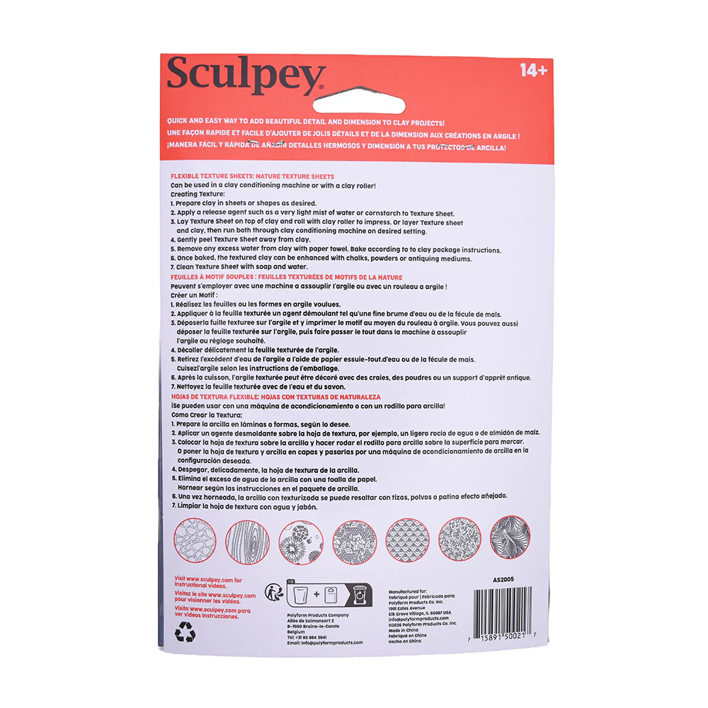 Sculpey Tools™ Nature Texture Sheets - Image 2