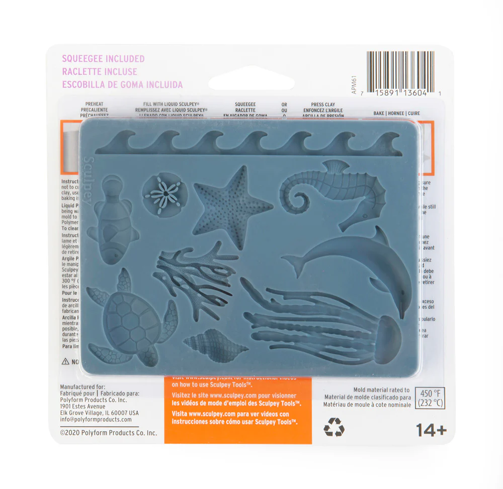 Sculpey Tools™ Oven-Safe Molds:  Sea Life - Image 2