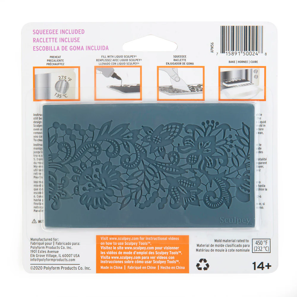 Sculpey Tools™ Oven-Safe Molds:  Lace - Image 2
