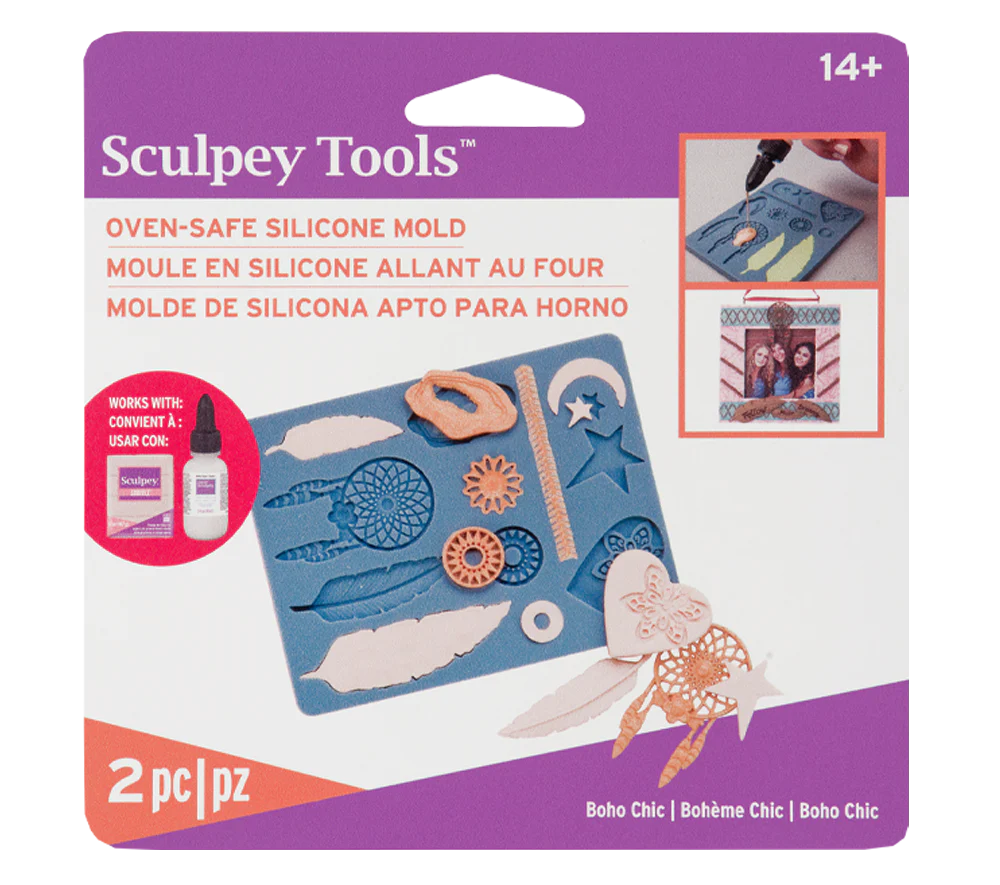 Sculpey Tools™ Oven-Safe Molds:  Boho Chic