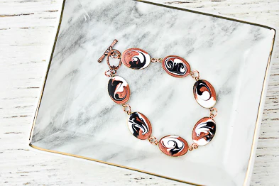 Liquid Sculpey® Marbled Copper Bracelet