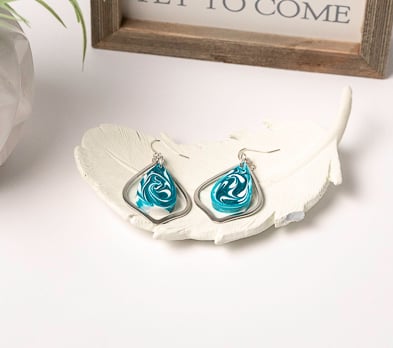 Liquid Sculpey® Metal and Marbled Earrings