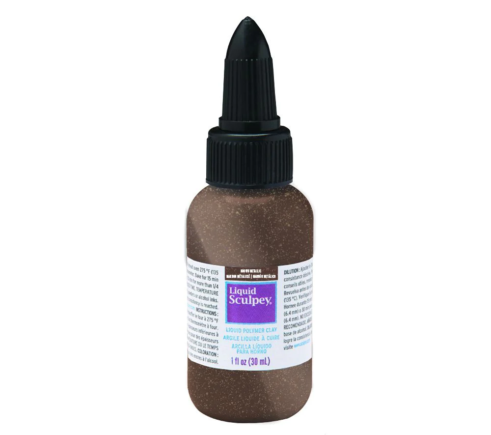 Liquid Sculpey® Brown Metallic 1 oz. - Image 3