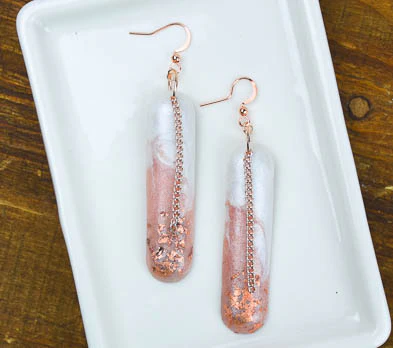 Liquid Sculpey® Rose Gold Pill Dangles - Image 2