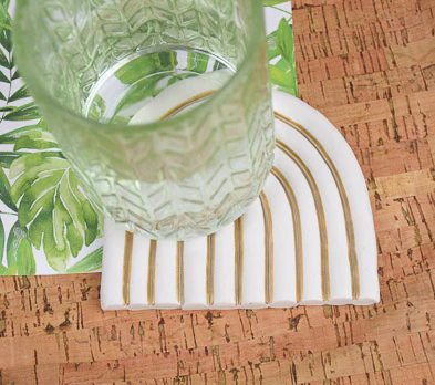 Original Sculpey® White Rainbow Coaster