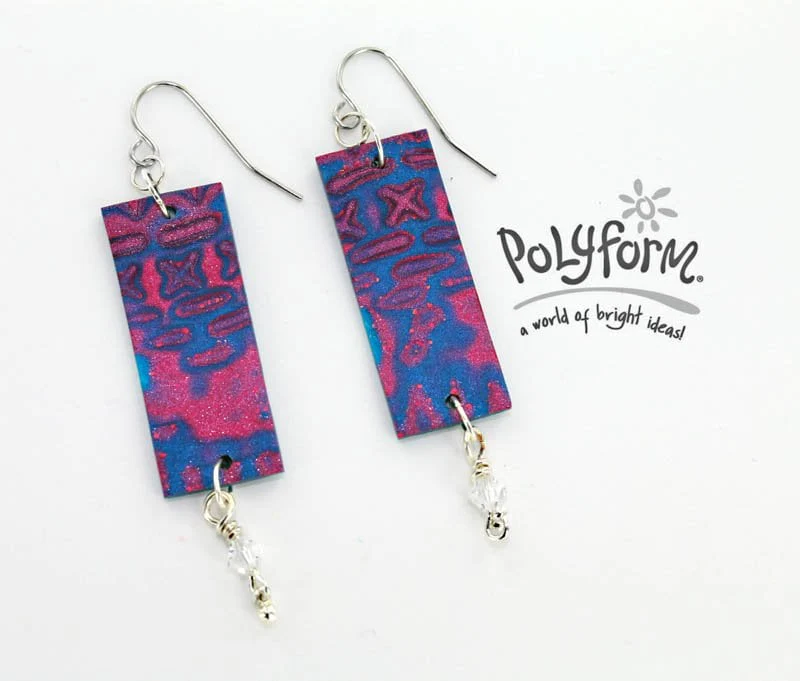 Premo! Accents Copper leaf earrings