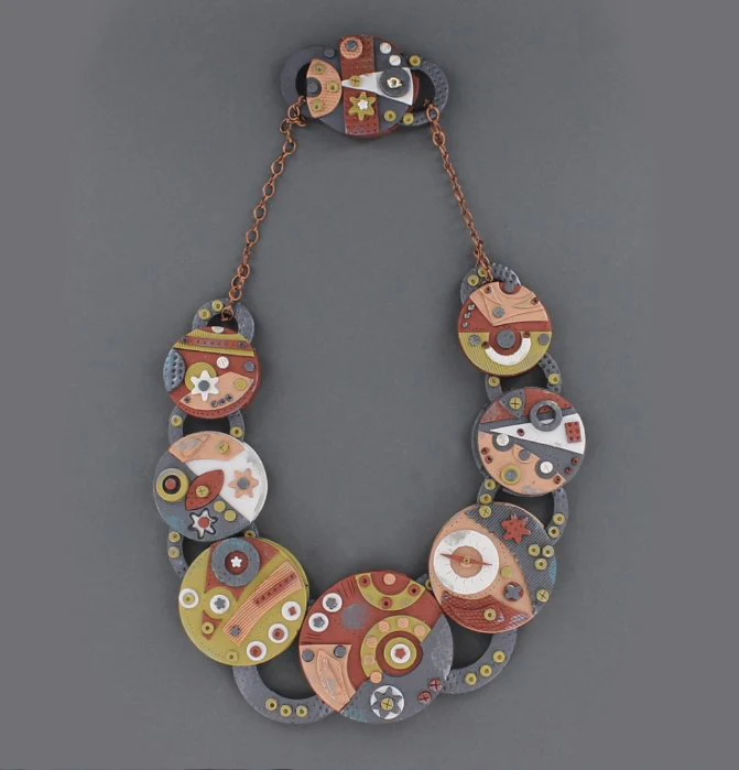 Premo Accents Weird Gears Steampunk Necklace