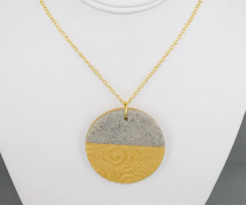 premo Sculpey Textured Necklace