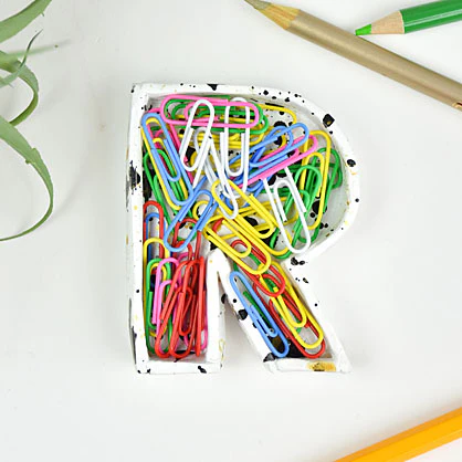 Sculpey Air-Dry™ Porcelain Letter-Shaped Box