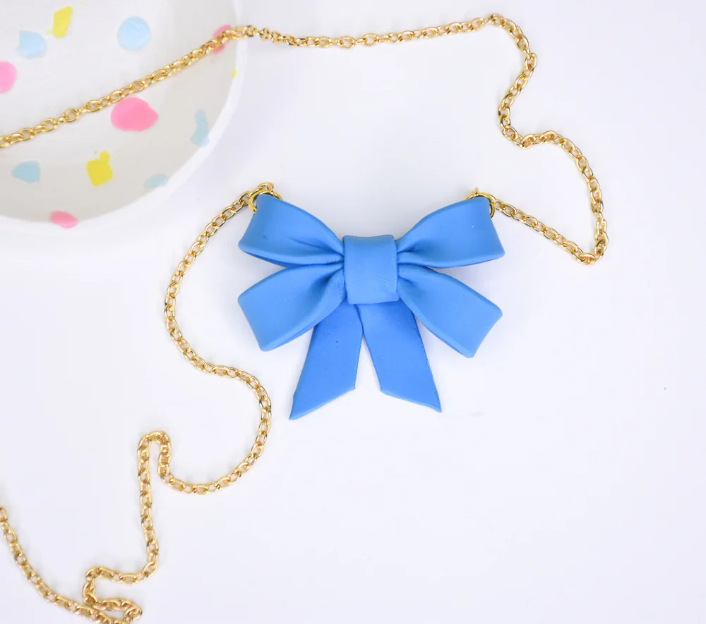 Sculpey Bake Shop® Bendy Bow Necklace