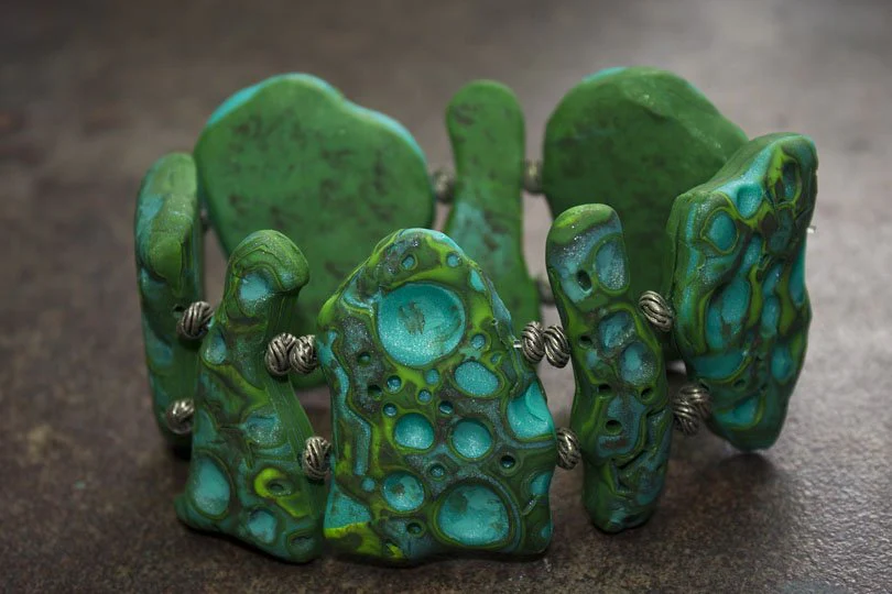 Sculpey® III Faux Moon Rock Bracelet