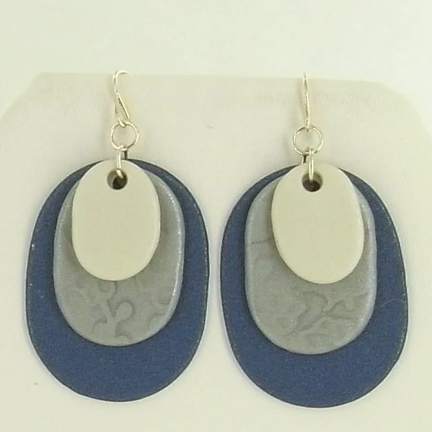 Sculpey® III Oval Layered Earrings
