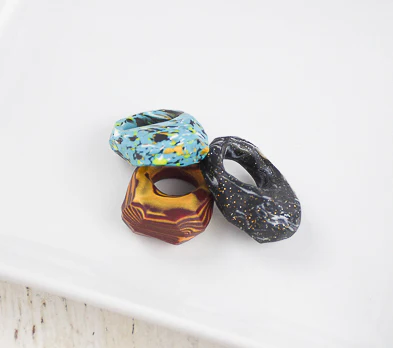 Sculpey Premo™  Faux Turquoise Faceted Ring