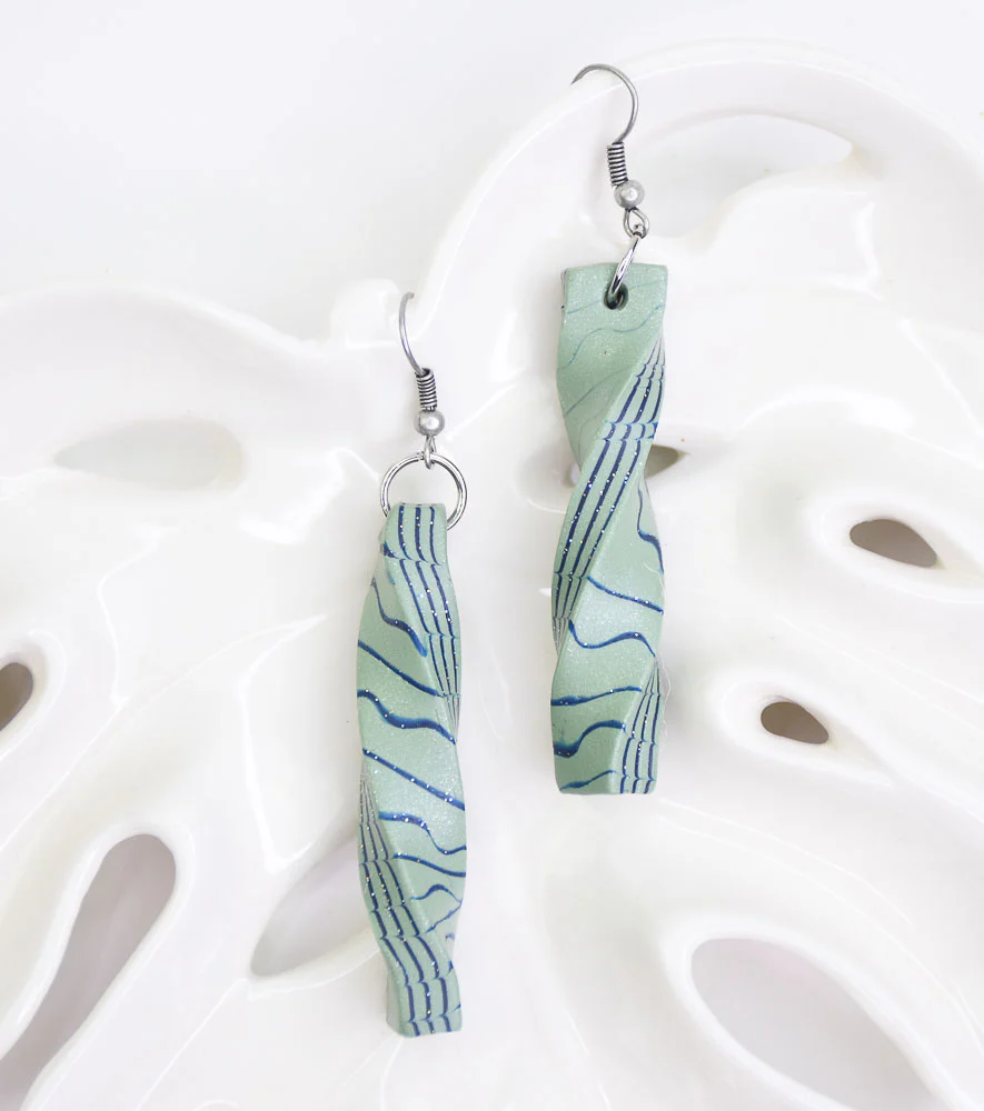 Sculpey Premo™ Corkscrew Earrings