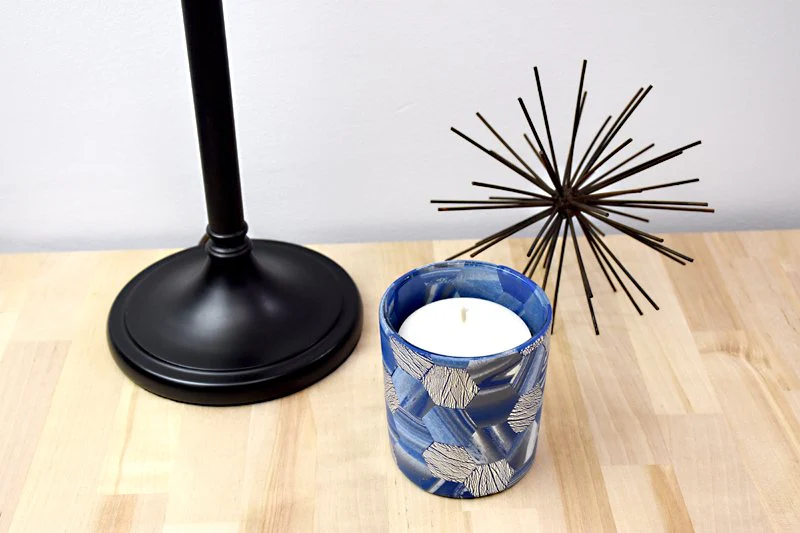 Sculpey Premo™ "Midnight" Mosiac Votive