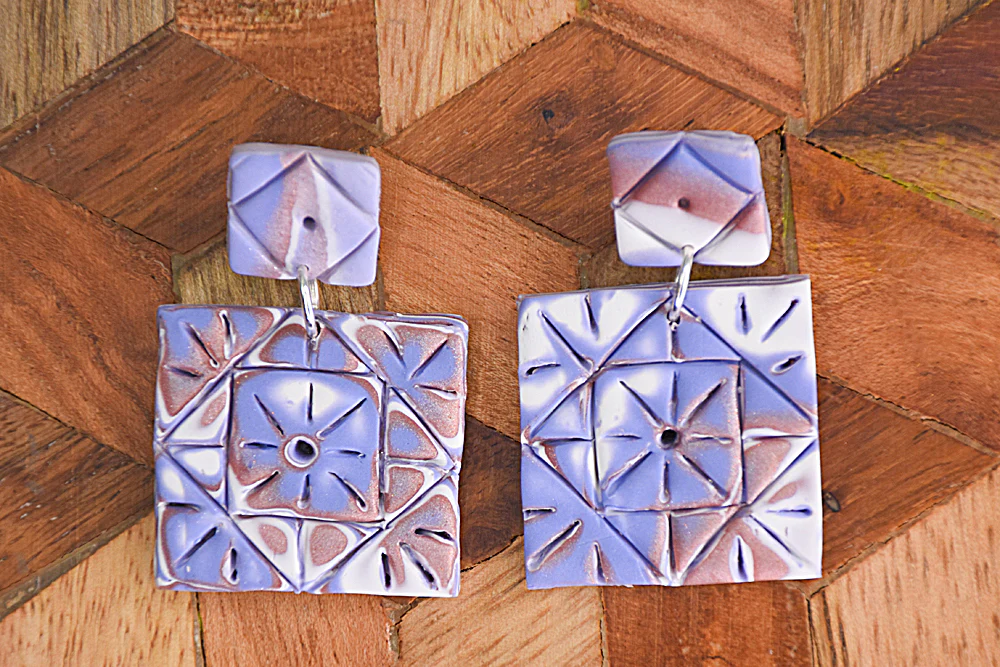 Sculpey Premo™ Mokume Gane Earrings