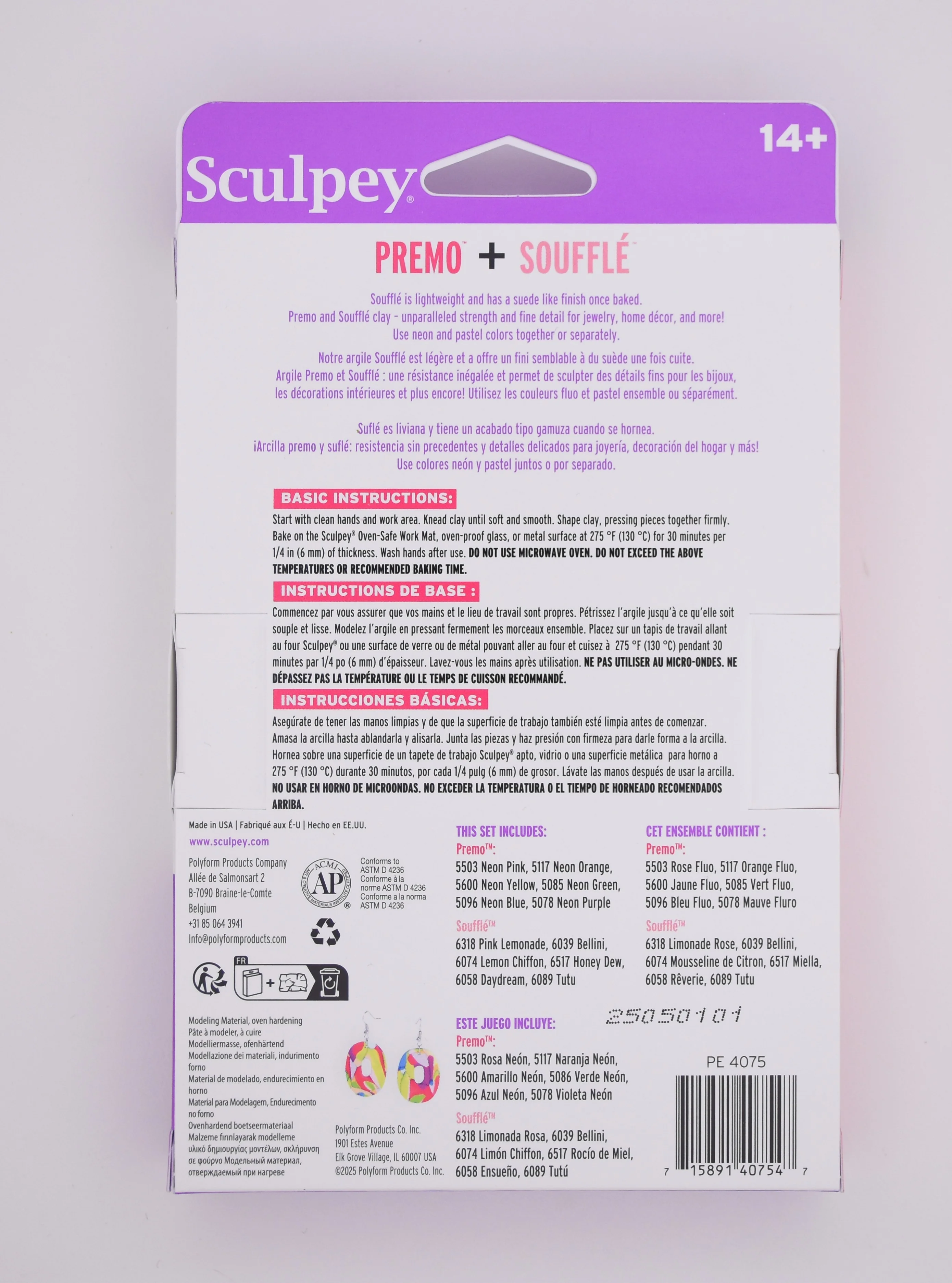 Sculpey Premo™ & Soufflé™ Neons & Pastels Multi-Pack 12 pc - Image 2
