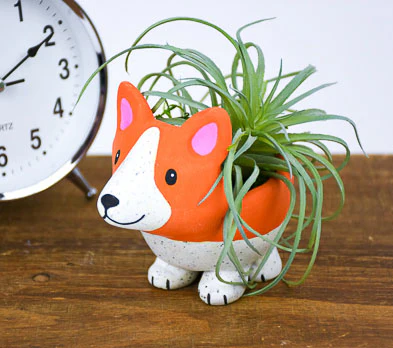 Sculpey Premo™  White Granite Corgi Planter