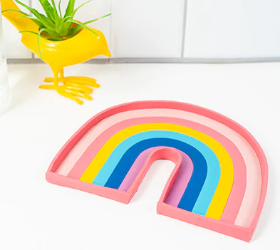Sculpey Rainbow Trinket Tray