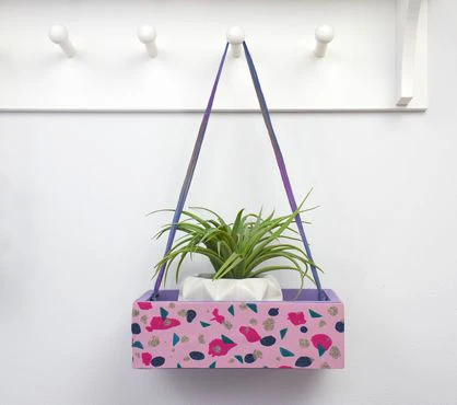 Sculpey Soufflé™ Lilac Mist Terrazzo Wall Planter