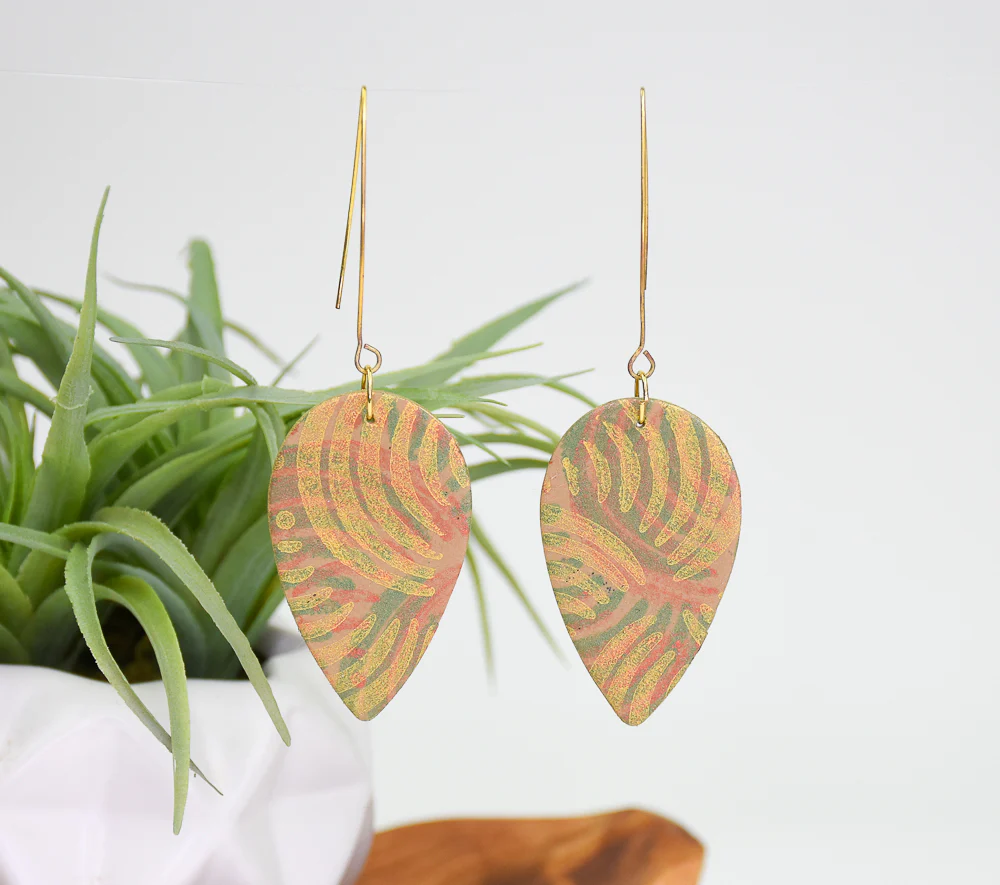 Sculpey Soufflé™ 3-D Effect Graphic Earrings