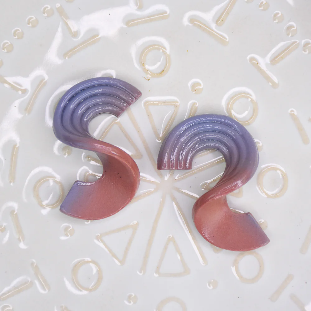 Sculpey Soufflé™ Blended Curly Earrings