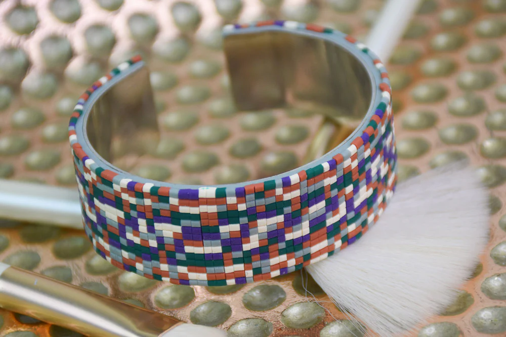 Sculpey Soufflé™ Faux Seed Bead Bangle Cuff