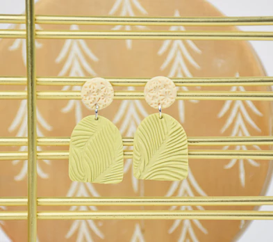 Sculpey Soufflé™ Hellenistic Textured Earrings