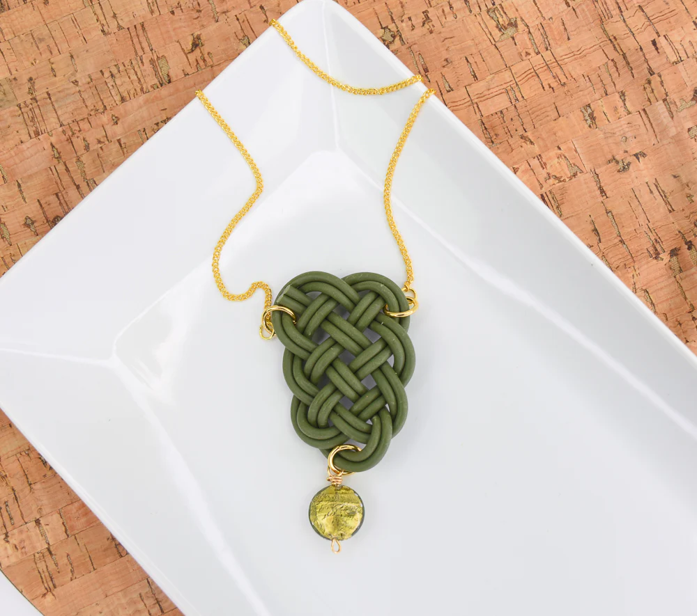 Sculpey Soufflé™ Prosperity Knot Pendant