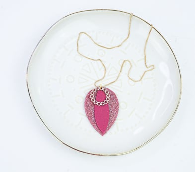 Sculpey Soufflé™ Wild Orchid Layered Pendant