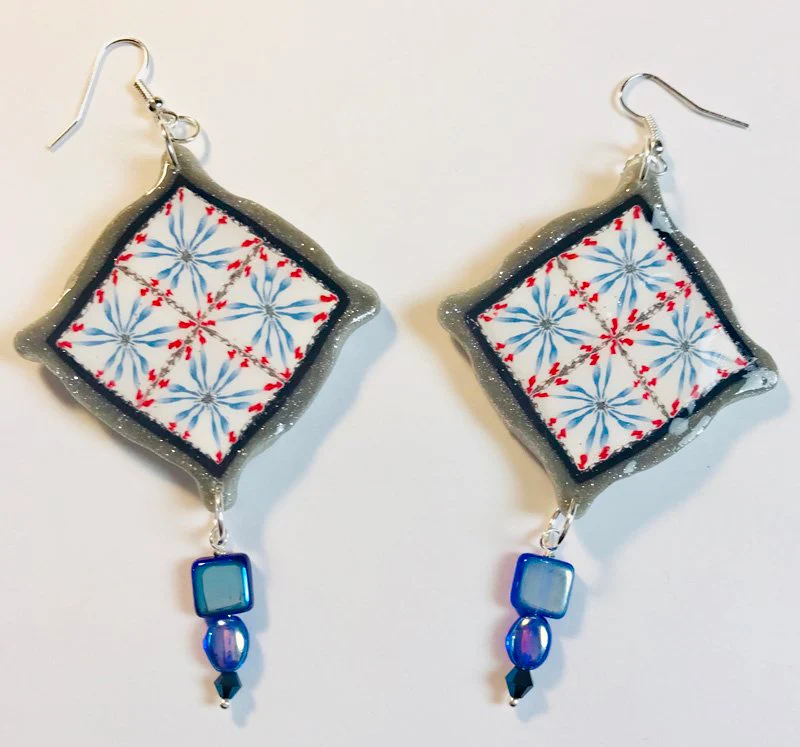 Souffle Cane Earrings